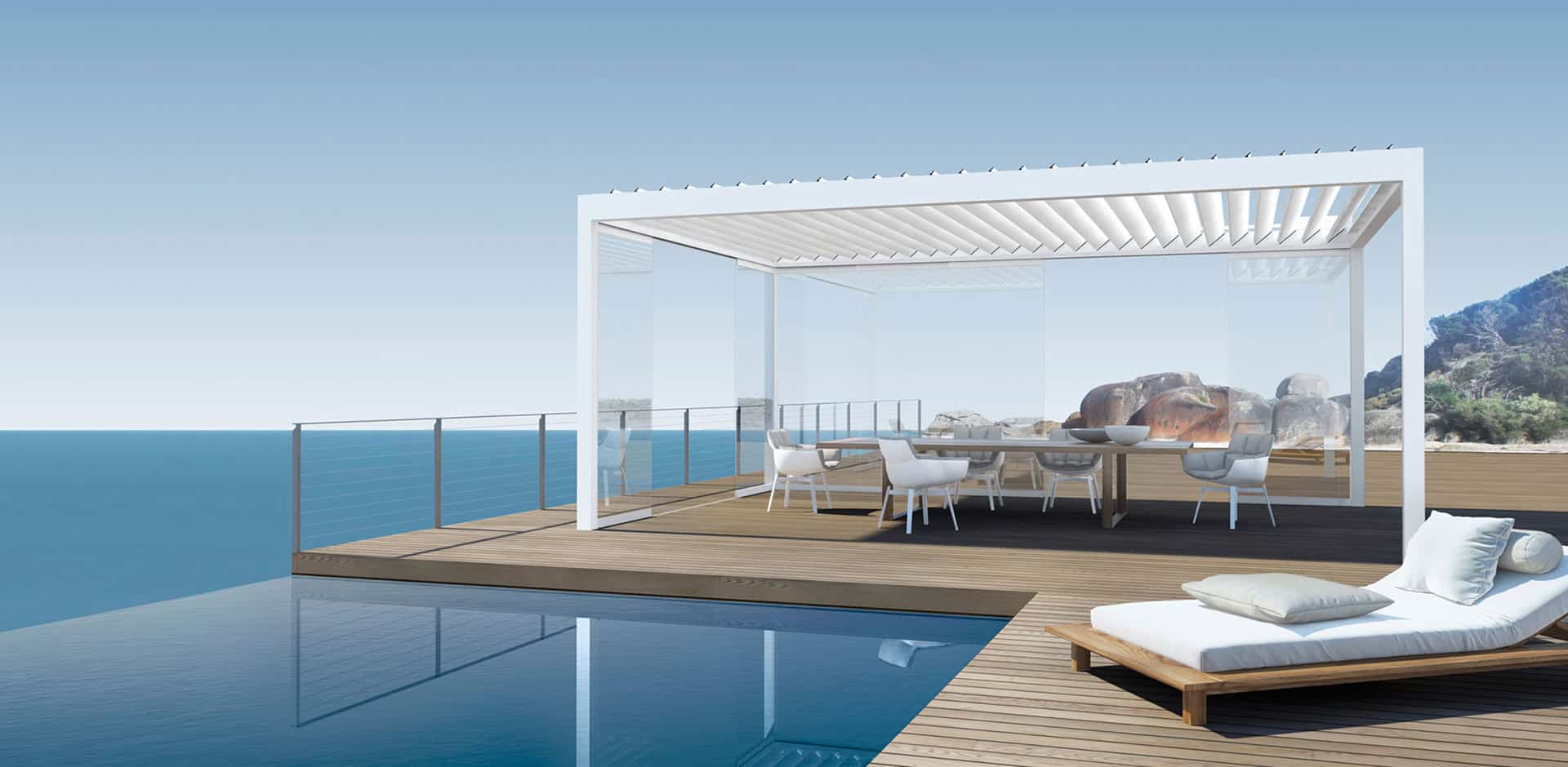 Les pergolas de l'Atelier Genevois du Store sur le Canton de Genève et dans le Vaud